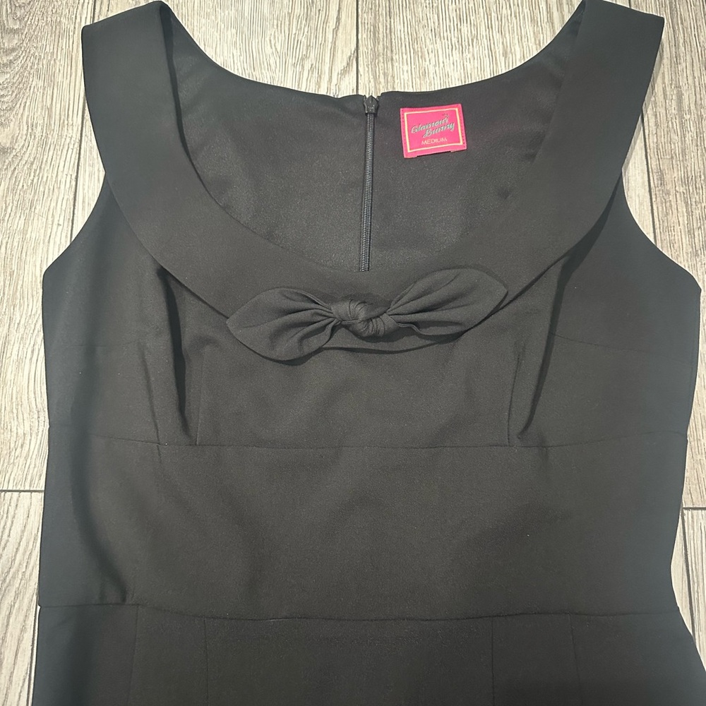 NWOT Glamour Bunny Joan Black Dress - Picture 3 of 5